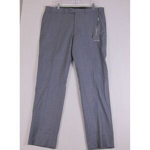 Michael Kors Men's Modern-Fit Airsoft Wool Stretch Suit Dress Pants Grey 38x32